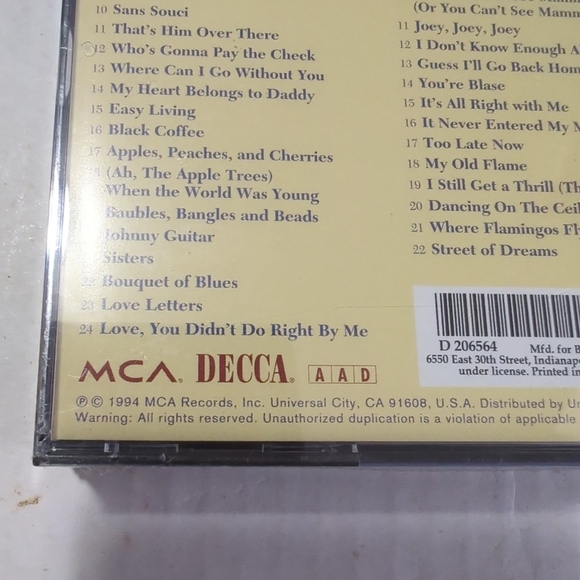 🆕PEGGY LEE-BLACK COFFEE & OTHER DELIGHTS-DECCA ANTHOLOGY-USA 2xCD 1994 - Picture 4 of 8